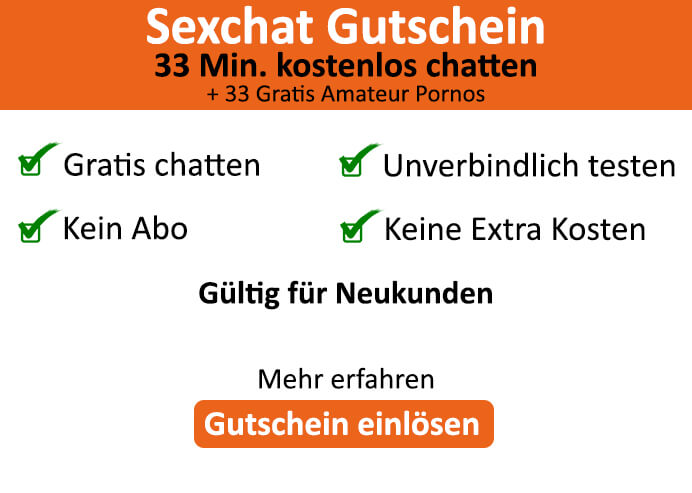 Deutscher Sex Chat kostenlos testen für 33 Min